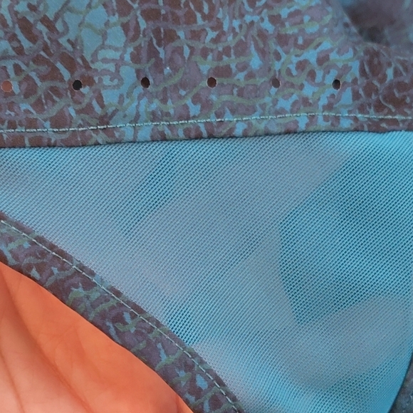 All in Motion Mid rise Run shorts 3" Teal Damask Size XXL - Picture 7 of 15